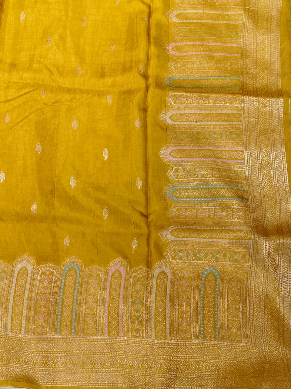 The glow of turmeric meets the grandeur of palaces.