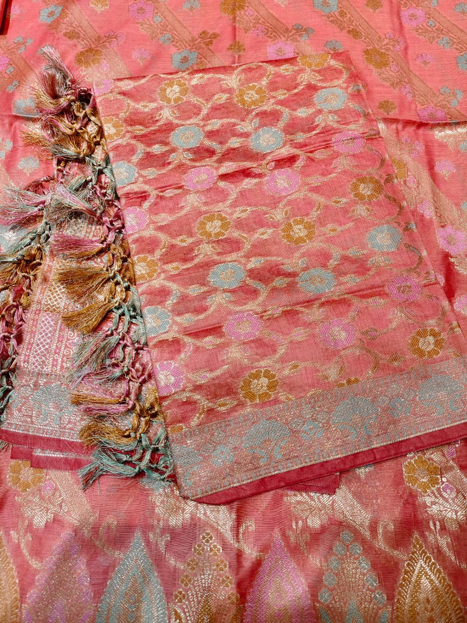 Signature Weave:  Banarasi Cotton Dress Material