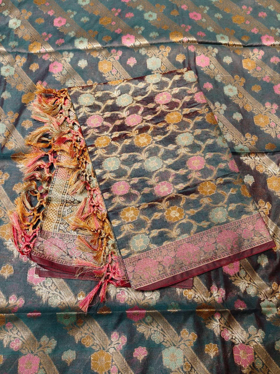 Signature Weave:  Banarasi Cotton Dress Material