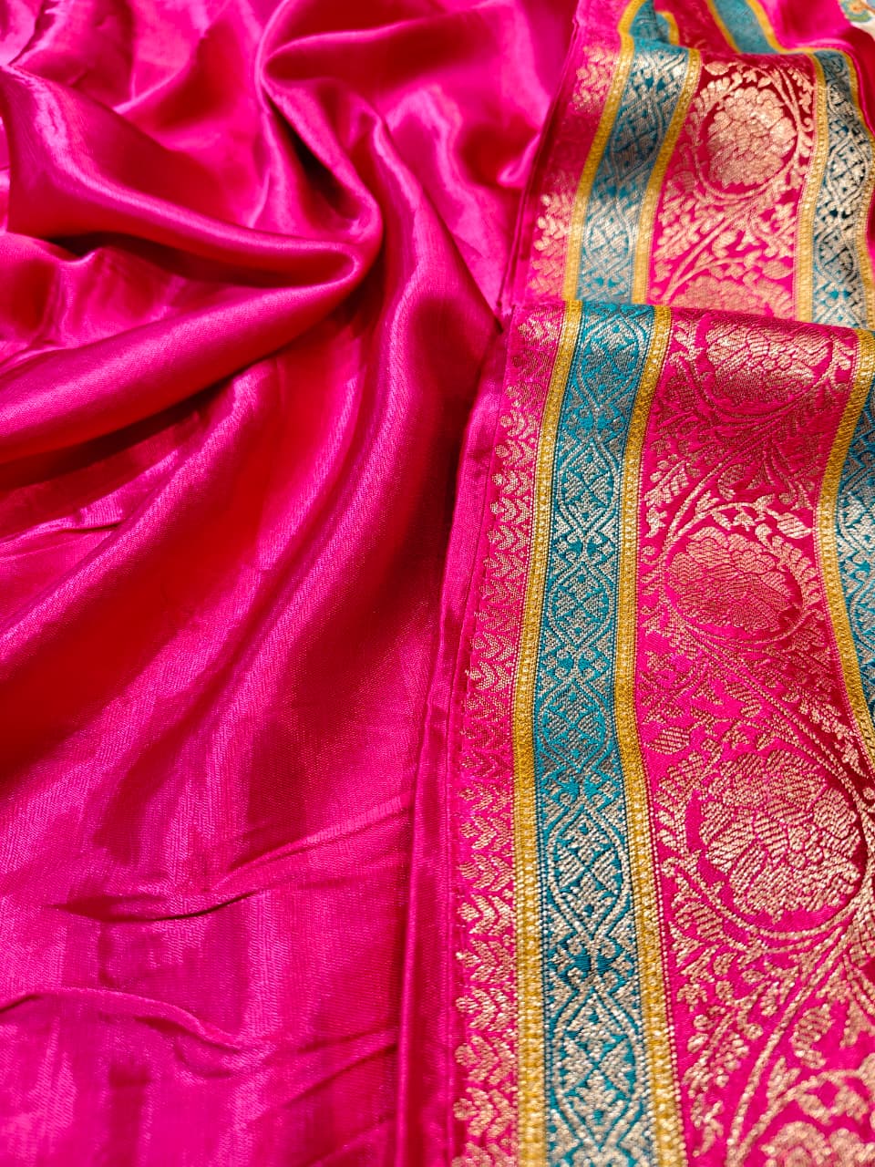 The Royal Procession 'Shikargah' Maheshwari Silk Saree