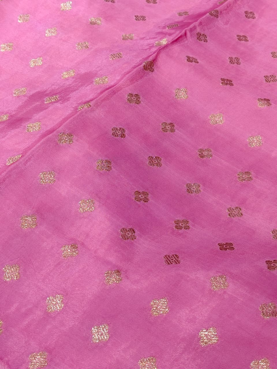 Sunset Ombre 'Royal Peacock' Banarasi Soft Russian Silk Saree
